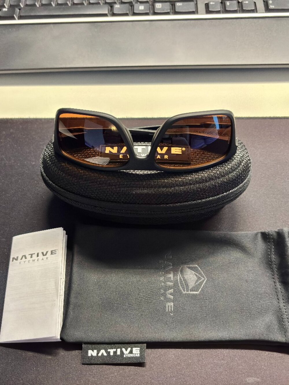 Native Tavern Brown Polarized Lens Sunglasses with Black Frames